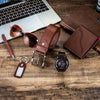 Set idea regalo casual con cintura portafoglio occhiali da sole portachiavi orologio e penna da uomo ATREND