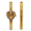 Set idea regalo con orologio a forma di cuore braccialetto con brillantini da donna ATREND