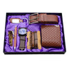 Set idea regalo con portachiavi collana penna orologio braccialetti portafoglio e cintura da uomo ATREND