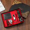 Set idea regalo con portafoglio braccialetti orologio portachiavi e cintura da uomo ATREND