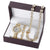 Set idea regalo orologio braccialetto e collana cuban da donna ATREND