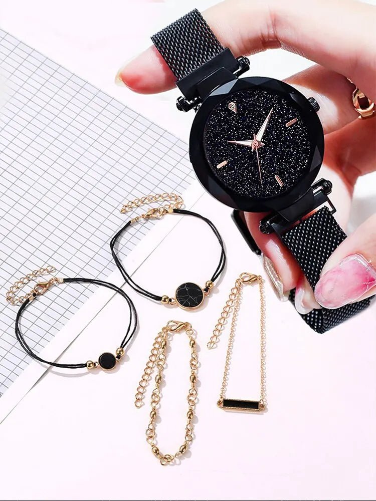 Set orologio al quarzo e braccialetti da donna - Idea regalo donna ATREND