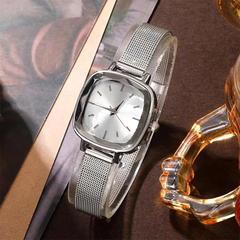 Set orologio anello collana e orecchini con brillantini da donna ATREND