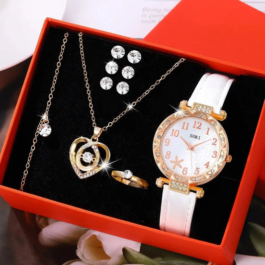 Set orologio collana braccialetto orecchini e anello da donna ATREND