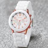 Set orologio con cinturino in silicone e braccialetto da donna ATREND