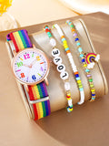 Set orologio e braccialetti multicolor da donna ATREND