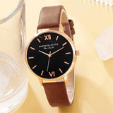 Set orologio in pelle PU e braccialetti da donna ATREND