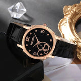 Set orologio occhiali e portafoglio in pelle PU da donna - Idea regalo donna ATREND