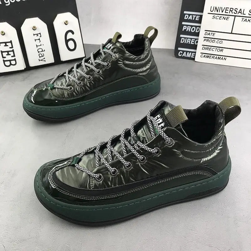 Sneakers Canvas Plush chiusura a lacci da uomo - Sneakers ATREND