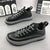 Sneakers Canvas Plush chiusura a lacci da uomo ATREND