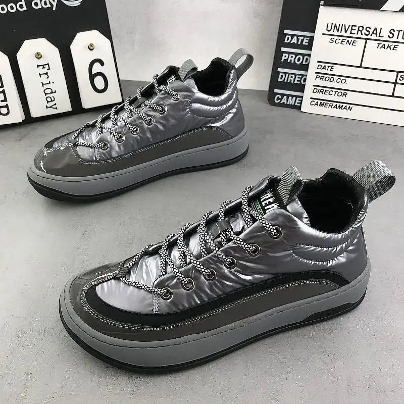 Sneakers Canvas Plush chiusura a lacci da uomo - Sneakers ATREND
