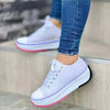 Sneakers casual canvas con para alta e lacci da donna ATREND