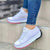 Sneakers casual canvas con para alta e lacci da donna ATREND