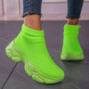 Sneakers casual con in tela con suola spessa da donna ATREND