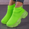 Sneakers casual con in tela con suola spessa da donna ATREND