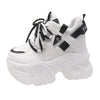 Sneakers casual con lacci para alta e materiale mesh da donna ATREND
