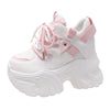 Sneakers casual con lacci para alta e materiale mesh da donna ATREND