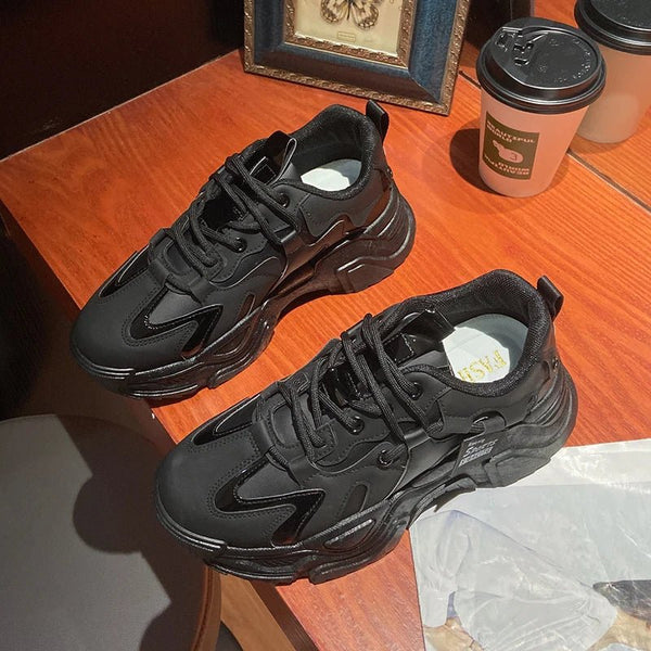 Sneakers casual con plateau in PU traspirante da donna ATREND