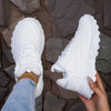 Sneakers casual con plateau stringate traspiranti da donna ATREND