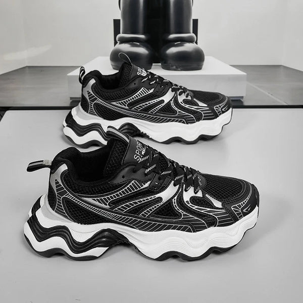Sneakers casual in pelle mesh traspirante da uomo ATREND