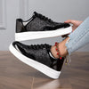 Sneakers casual patchwork con glitter da donna ATREND