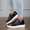 Sneakers casual patchwork con glitter da donna ATREND
