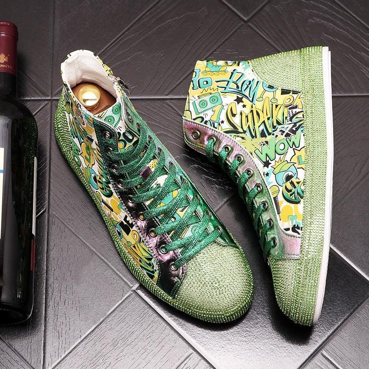 Sneakers stampata board diamond da uomo - Sneakers ATREND