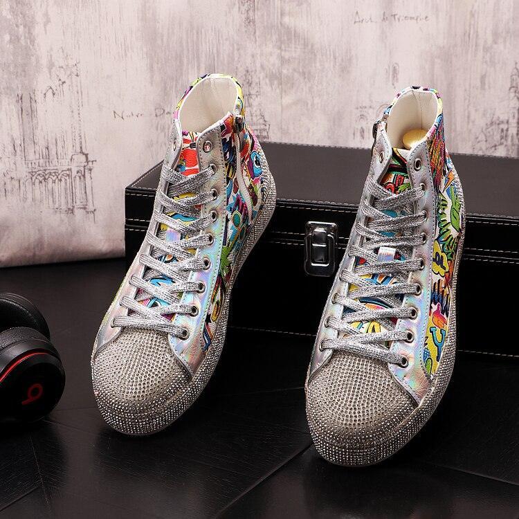 Sneakers stampata board diamond da uomo - Sneakers ATREND