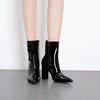 Stivaletti Chelsea in vernice da donna ATREND