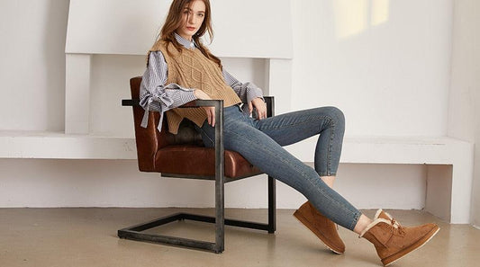 Stivaletti invernali casual con pelliccia sintetica da donna - Stivaletti ATREND