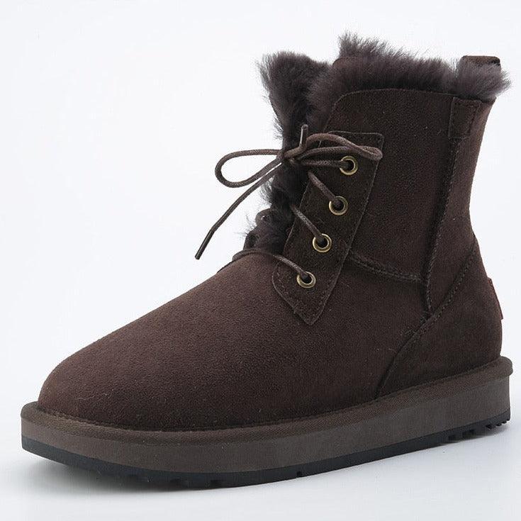 Stivaletti invernali casual con pelliccia sintetica da donna - Stivaletti ATREND