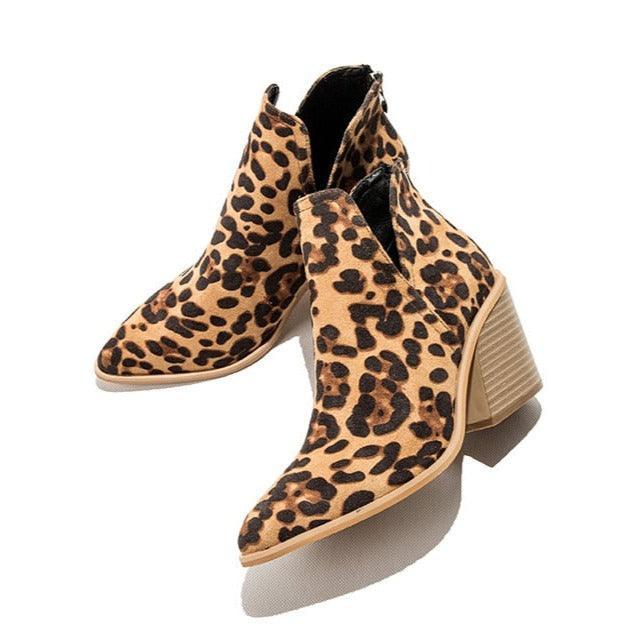 Stivaletti stile cowboy in pelle sintetica da donna - Stivaletti ATREND