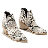 Stivaletti stile cowboy in pelle sintetica da donna - Stivaletti ATREND