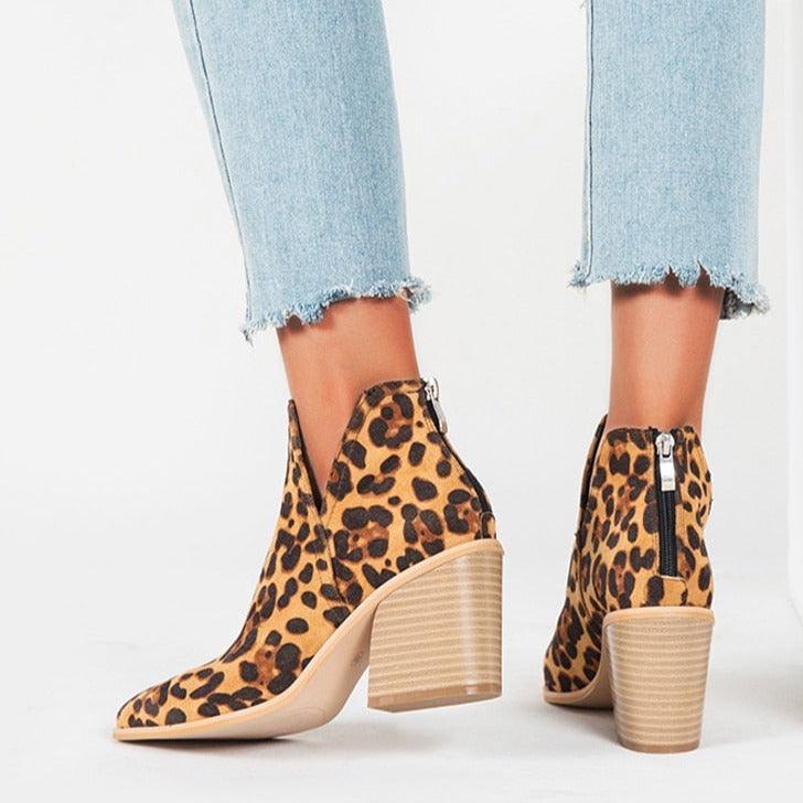 Stivaletti stile cowboy in pelle sintetica da donna - Stivaletti ATREND