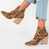 Stivaletti stile cowboy in pelle sintetica da donna - Stivaletti ATREND