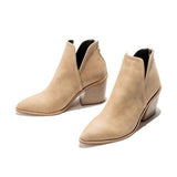 Stivaletti stile cowboy in pelle sintetica da donna - Stivaletti ATREND