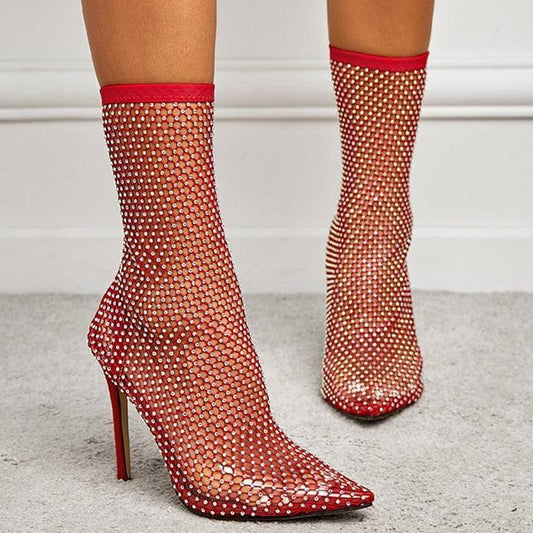 Stivali con tacco elasticizzati da donna - Stivali con tacco ATREND