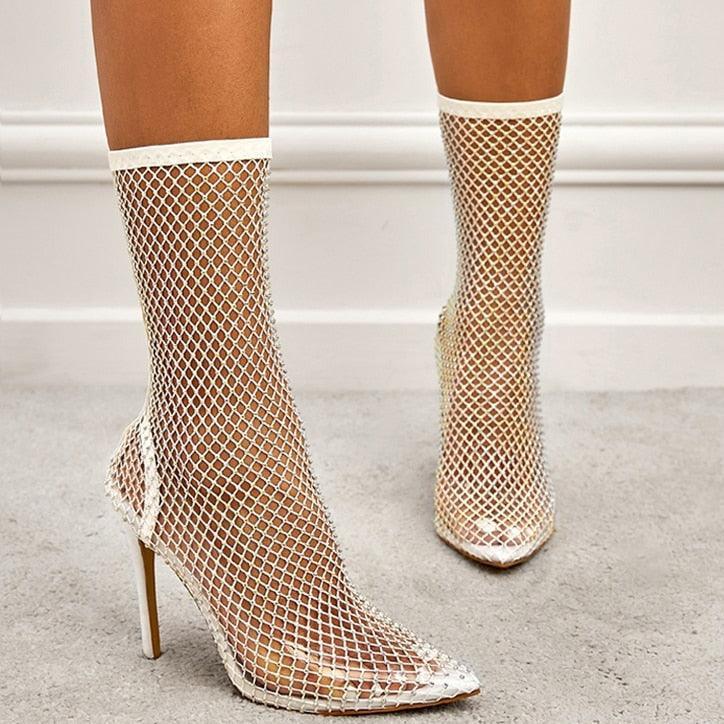 Stivali con tacco elasticizzati da donna - Stivali con tacco ATREND