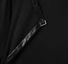 T-shirt a maniche lunghe geometrica con manica a pipistrello e fibbie da uomo ATREND