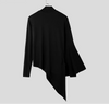 T-shirt a maniche lunghe geometrica con manica a pipistrello e fibbie da uomo ATREND