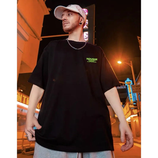 T-shirt cartoon oversize in cotone da uomo - T-shirt uomo ATREND