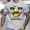 T-shirt casual a maniche corte con stampa cartoon in cotone da uomo ATREND