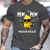 T-shirt casual a maniche corte con stampa cartoon in cotone da uomo ATREND