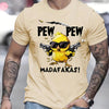 T-shirt casual a maniche corte con stampa cartoon in cotone da uomo ATREND