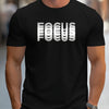 T-shirt casual a mezze maniche con stampa in lettere da uomo ATREND
