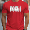 T-shirt casual a mezze maniche con stampa in lettere da uomo ATREND