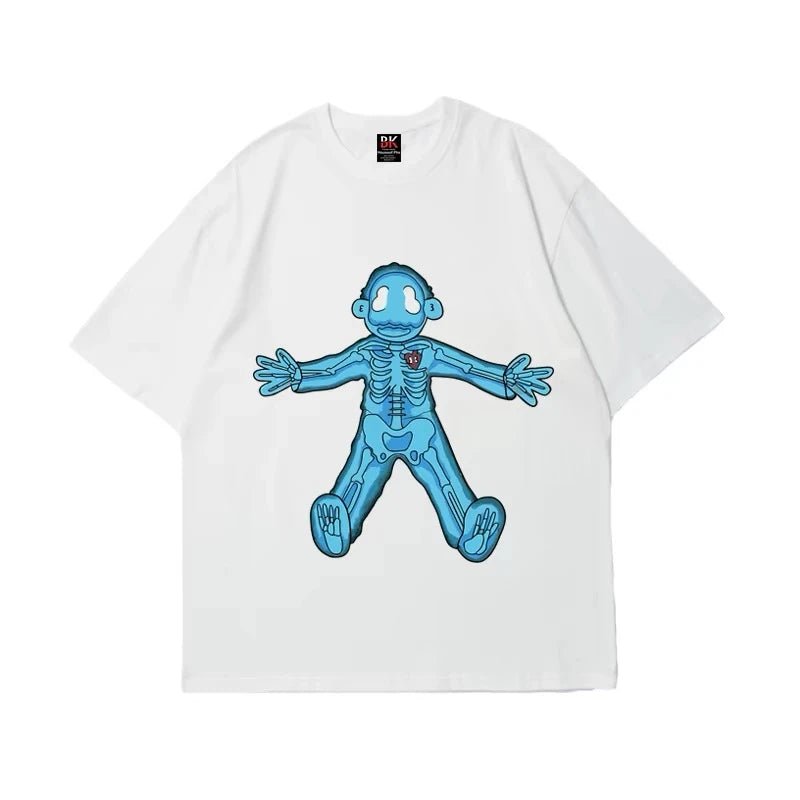 T-shirt casual grafica in cotone da uomo ATREND