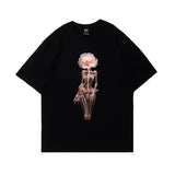 T-shirt casual grafica in cotone da uomo ATREND