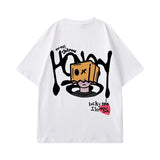 T-shirt casual grafica in cotone da uomo ATREND