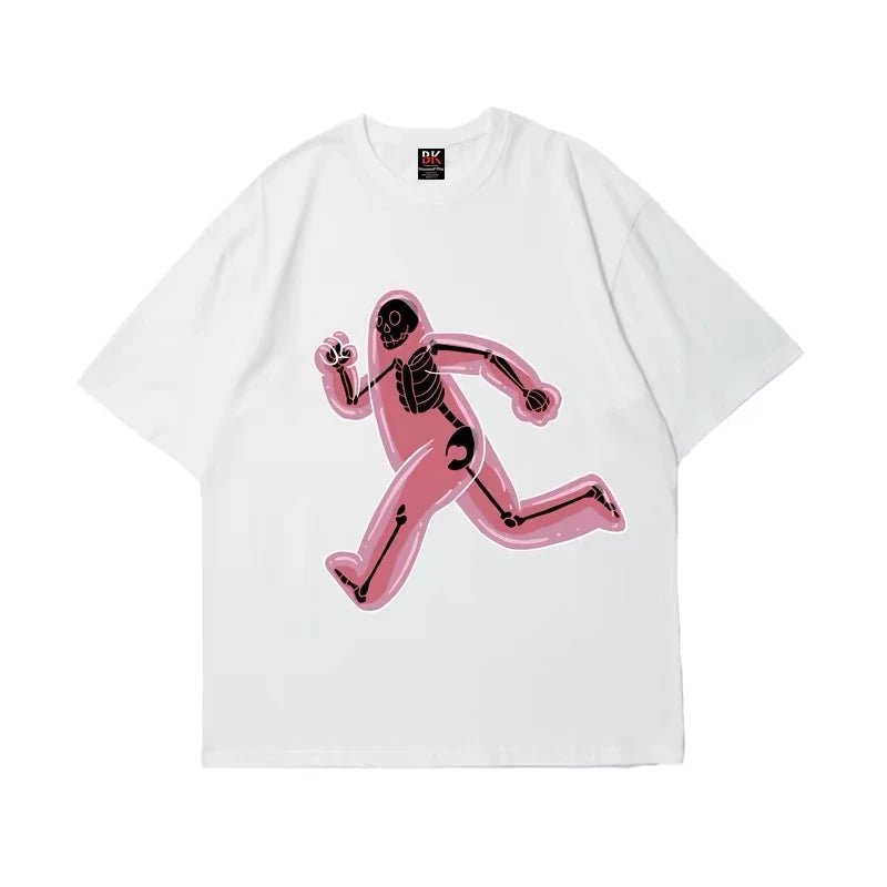 T-shirt casual grafica in cotone da uomo ATREND